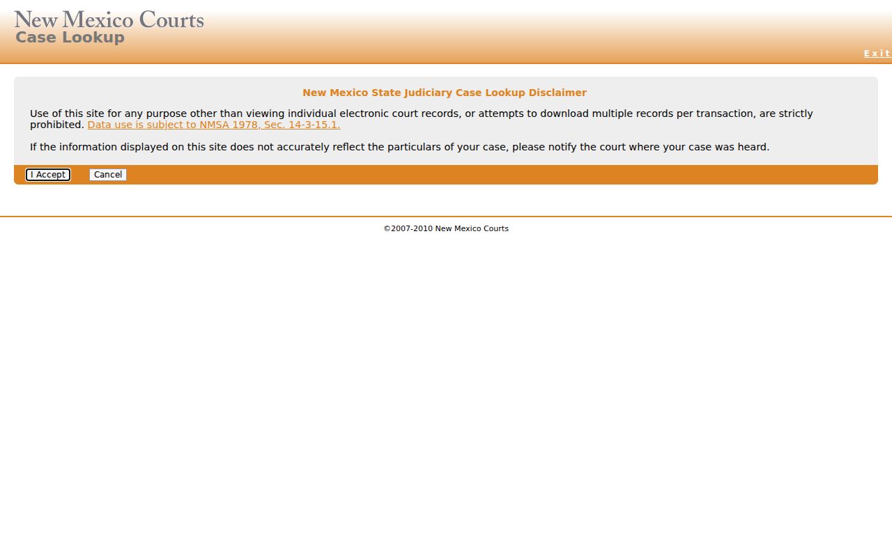 Lea County case search in New Mexico Case Lookup