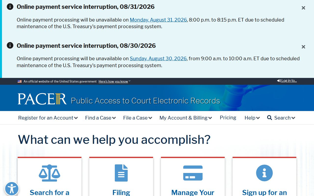 Lea County court records distinction for federal PACER access