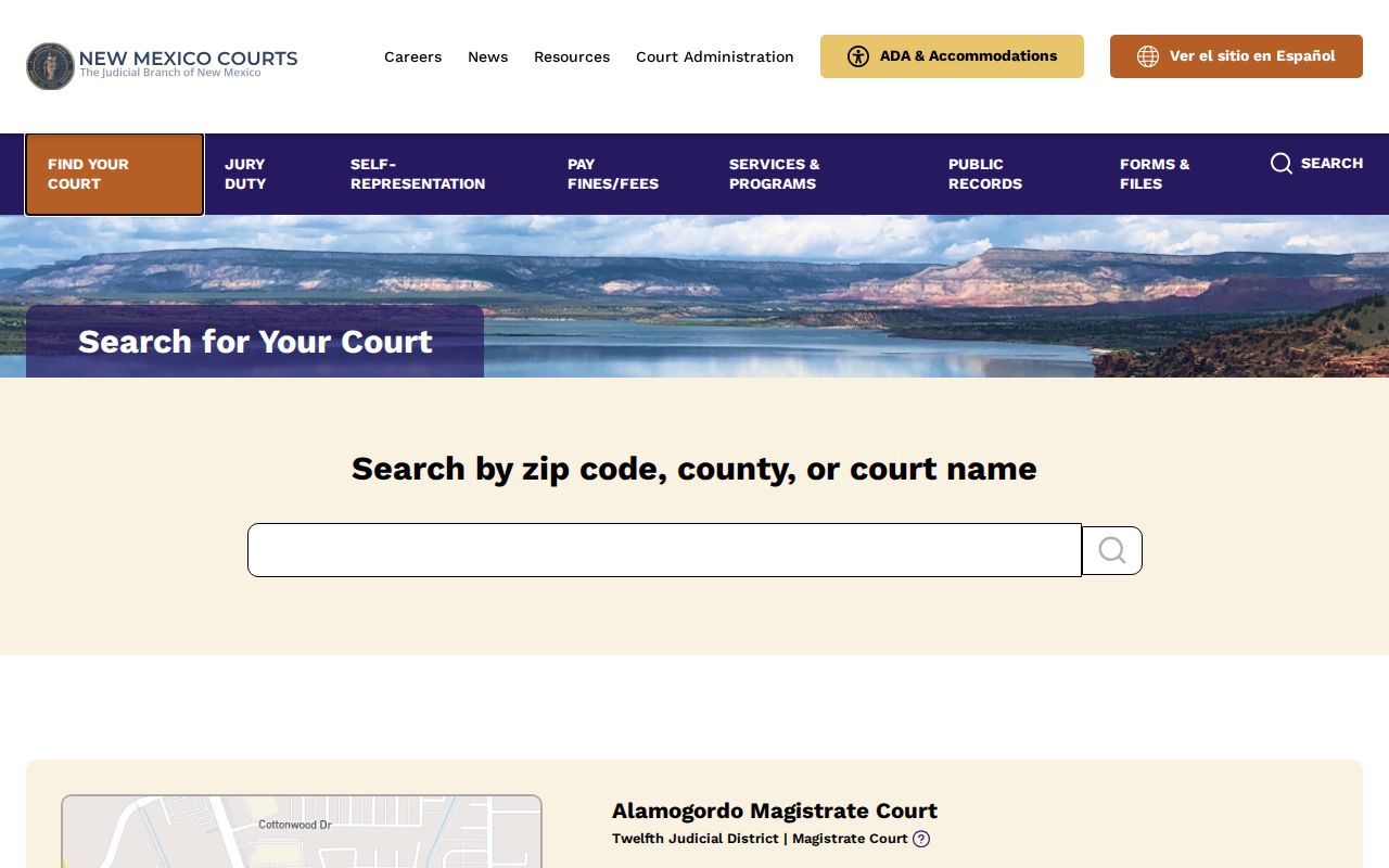 Lea County court docket finder for district and magistrate courts