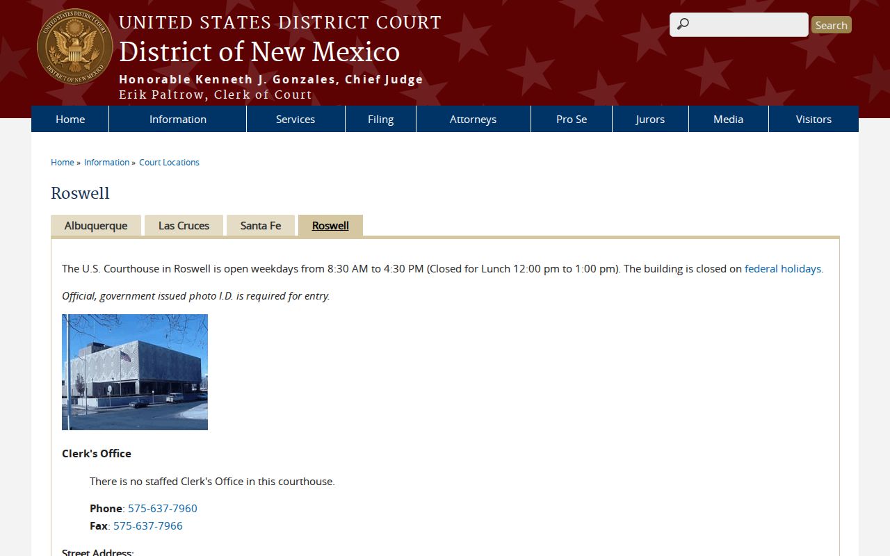 Lea County court docket federal court route through Roswell