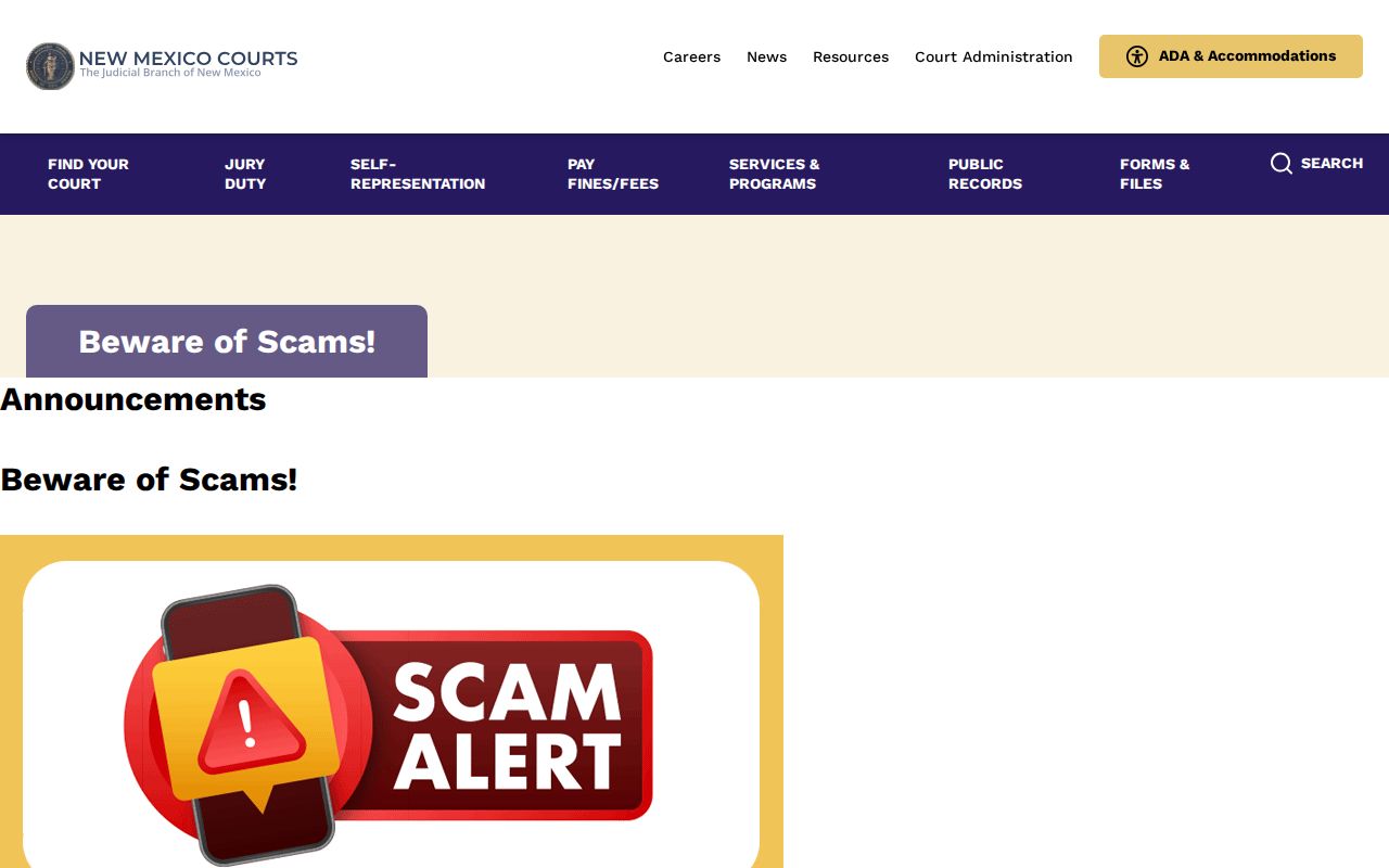 Tatum court record payment verification source from New Mexico Judiciary announcements
